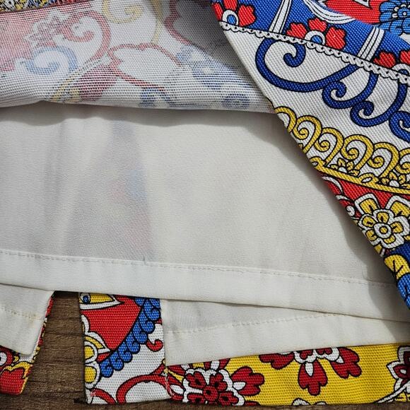 Talbots Petites Paisley Swirl Short Pencil Skirt 4P - Picture 4 of 10